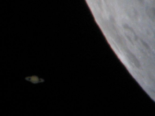 Ksieżyc i Saturn (240x) 22 05 2007 po
odkryciu