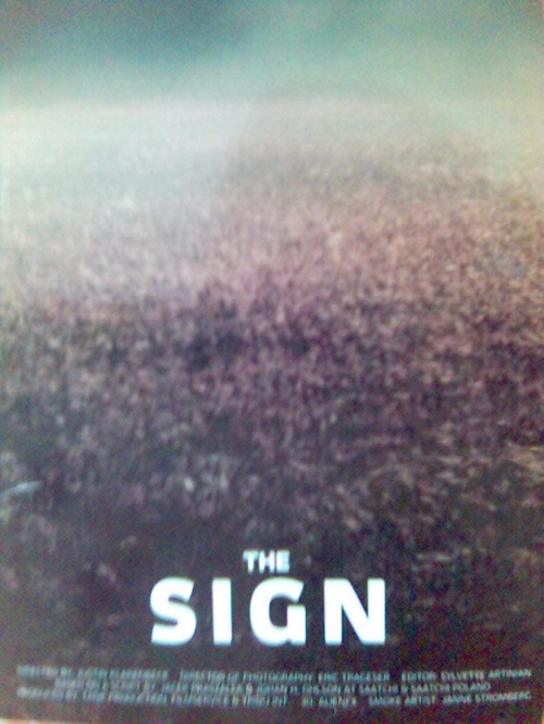The sign, ulotka z Imax