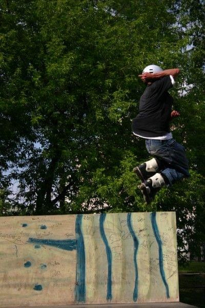 Ania i Maciek na zawodach "Kusocin Jam '07" #rolki #skp #skatepark