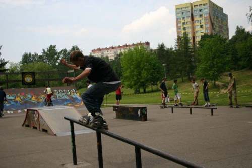 Ania i Maciek na zawodach "Kusocin Jam '07" #rolki #skp #skatepark