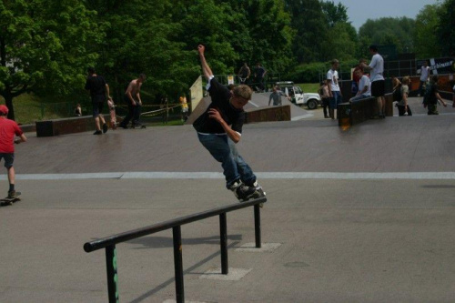 Ania i Maciek na zawodach "Kusocin Jam '07" #rolki #skp #skatepark