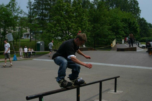 Ania i Maciek na zawodach "Kusocin Jam '07" #rolki #skp #skatepark