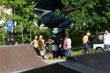Ania i Maciek na zawodach "Kusocin Jam '07" #rolki #skp #skatepark