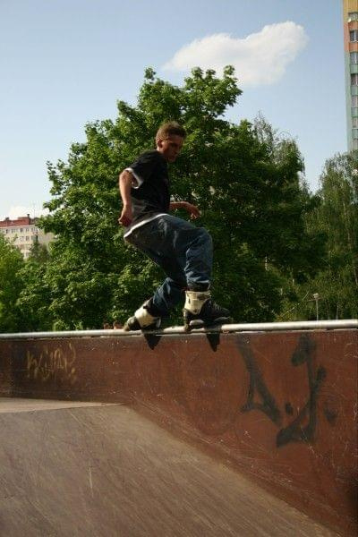 Ania i Maciek na zawodach "Kusocin Jam '07" #rolki #skp #skatepark