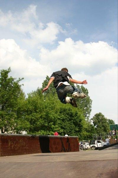 Ania i Maciek na zawodach "Kusocin Jam '07" #rolki #skp #skatepark