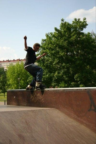 Ania i Maciek na zawodach "Kusocin Jam '07" #rolki #skp #skatepark