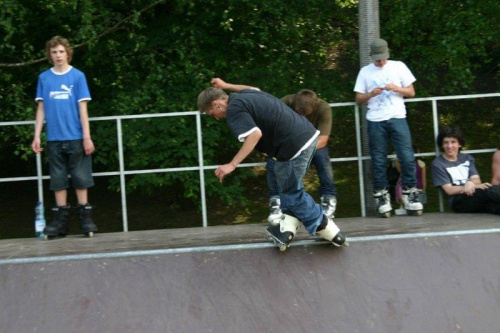 Ania i Maciek na zawodach "Kusocin Jam '07" #rolki #skp #skatepark