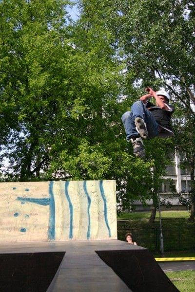 Ania i Maciek na zawodach "Kusocin Jam '07" #rolki #skp #skatepark