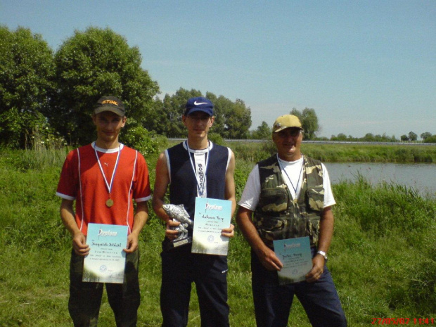 II tura zawodów o tytuł MISTRZA KOŁA 2007 - 27.05.2007 r. zbiornik Wapno. Mistrz i v-ce Mistrzowie.