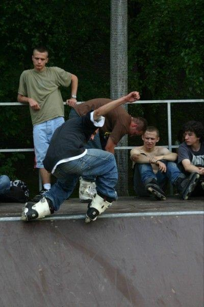 Ania i Maciek na zawodach "Kusocin Jam '07" #rolki #skp #skatepark