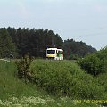 SA108-006 dojeżdża do Stobna. z pociągiem Piła Głowna - Kostrzyn. W głebi nieczynny semafor wjazdowy. 22.05.2007 #kolej #PKP #Piła #SA108