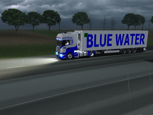 Haulin blue water scania