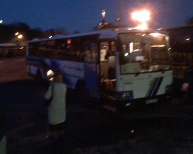 Autobus, którym jechaliśmy z Garwolina do Tarnopola. Czyli polski Jelcz z PKS-u.