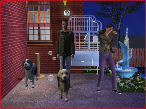 Tu już Daria w ciązy i z męzem Robertem. :D A reszta już znana. :0) #Sims2 #Zwierzaki