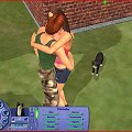 Całowanko Jagody i Bartka i kotek Gumisiowaty. :D #Sims2 #Zwierzaki