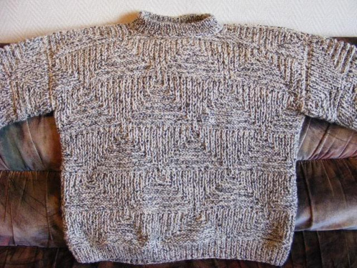 lniano bawełniany sweter dla mojego męża