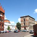 Widok na Uniwersytet po lewej i zaplecze teatru im. W. Horzycy oraz po prawej ulica Franciszkańska. (Za moimi plecami budynek aresztu) #Toruń #UlicaPiekary