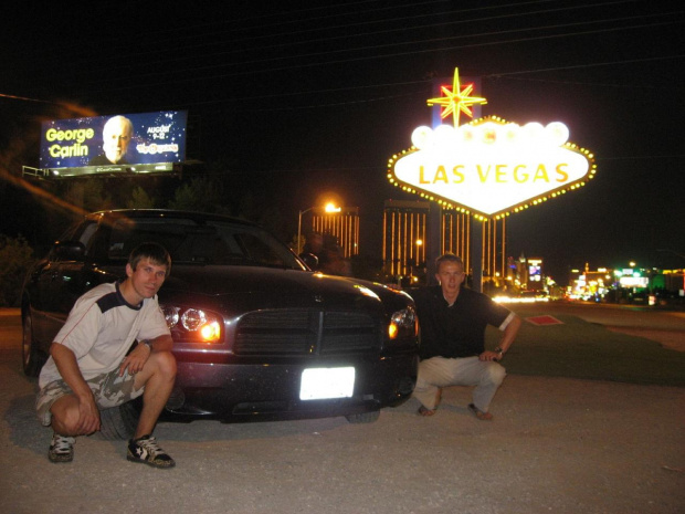 wjazd do Las Vegas i "nasz wycieczkowy" Dodge Charger