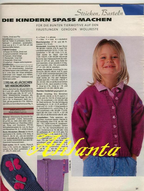Anna 1990_11 niemiecka #Anna #Burda #RobótkiRęczne #haft #dzieci