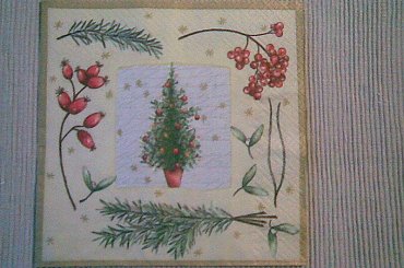 Choinka Avant Garde #decoupage #serwetki #wymiana