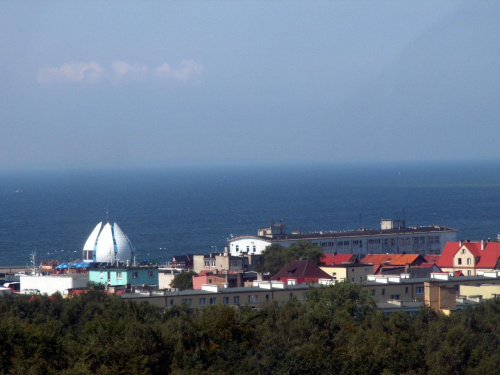 widok z latarni morskiej na Helu #statek #urlop