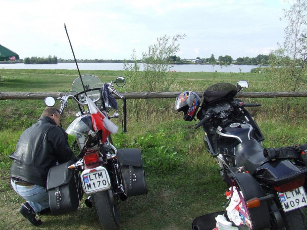 Pożegnanie wakacji 2007 #motocykl #kbm #yamaha #fido