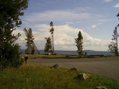 #Yellowstone #Park #GrandTiton #Wyoming #wodospad #gory