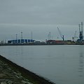 Nad Morzem Północnym(przypływ) PORT w Cuxhaven