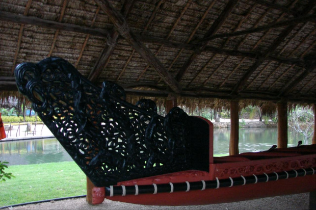 Centrum Kultury Polinezyjskiej - królewskie kanu #kultura #egzotyka #taniec #rośliny