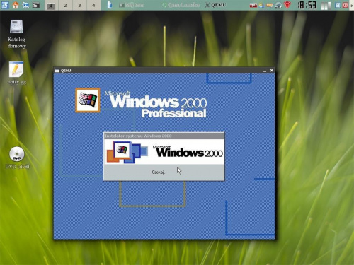 windows 2000 pod linuxem #linux #qemu #berl