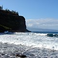 pierwszy dzień, jedziemy drogą wzdłuż wybrzeża podziwiamy ocean, klify