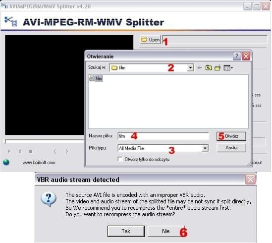 AVI MPEG RM WMV Splitter [1]