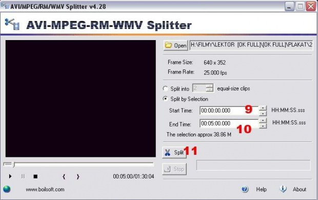 AVI MPEG RM WMV Splitter [3]