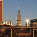 Sears Tower and The L from United Center