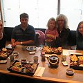 Renia, Piotr, Natalia, Agata i Patrycja, lunch w Mikado, 12 III 2007