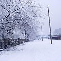 Zimowy krajobraz przy stacji #LegionowoPolskieMiasta