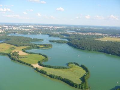 Olsztyn z lotu ptaka