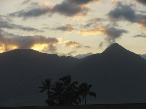 zachód nad górami, #Maui #Hawaii #wyspa